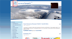 Desktop Screenshot of aeroklub-sumperk.cz