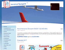 Tablet Screenshot of aeroklub-sumperk.cz